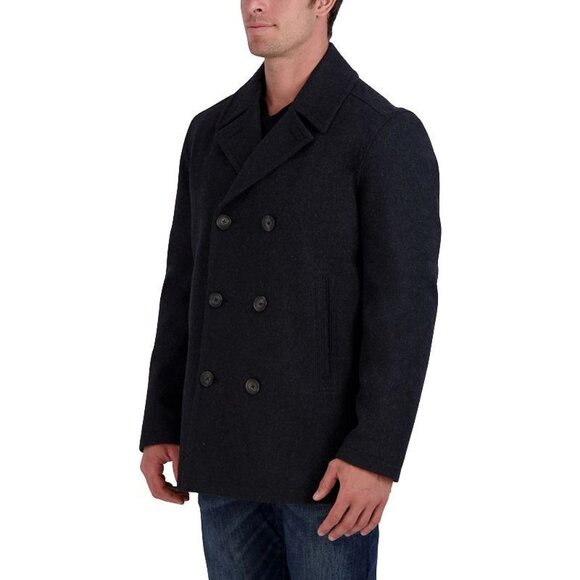 Men's Nautica Double-Breasted Wool Peacoat size large - Picture 3 of 16